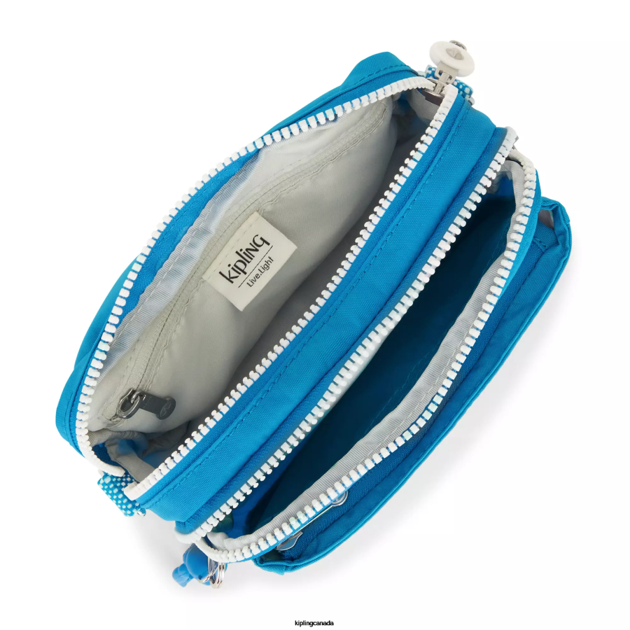Women Crossbody Bags Kipling Eager Blue Abanu Multi Convertible Crossbody Bag FHZD121 - Image 3