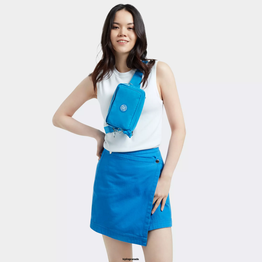 Women Crossbody Bags Kipling Eager Blue Abanu Multi Convertible Crossbody Bag FHZD121 - Image 4