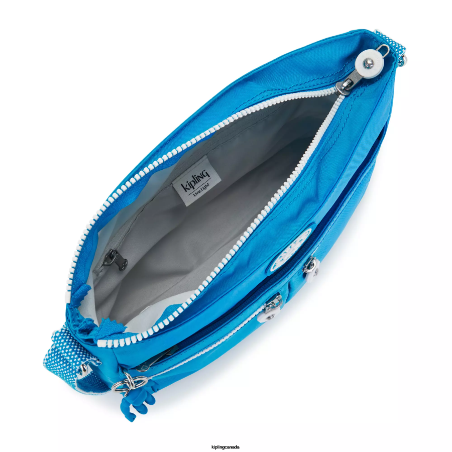 Women Crossbody Bags Kipling Eager Blue New Angie Crossbody Bag FHZD170 - Image 3