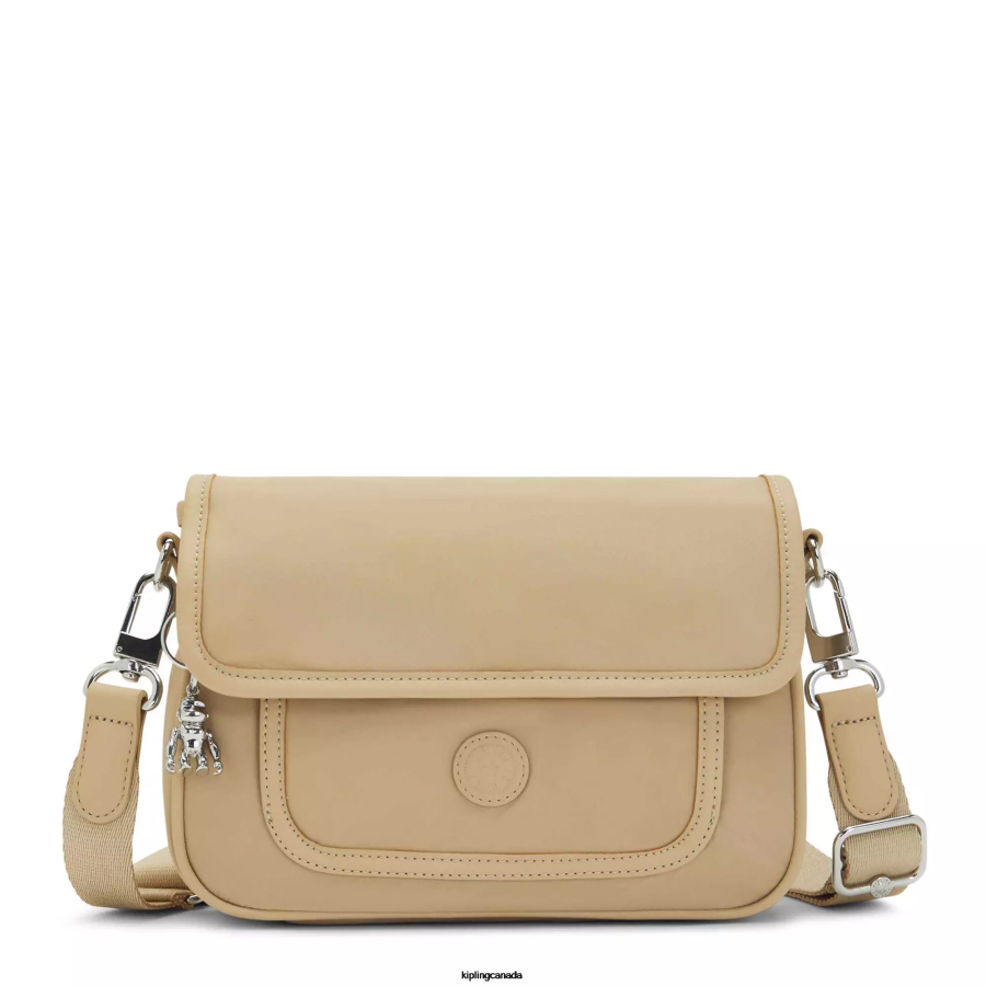 Women Crossbody Bags Kipling Natural Beige Inaki Small Crossbody Bag FHZD180 - Image 1