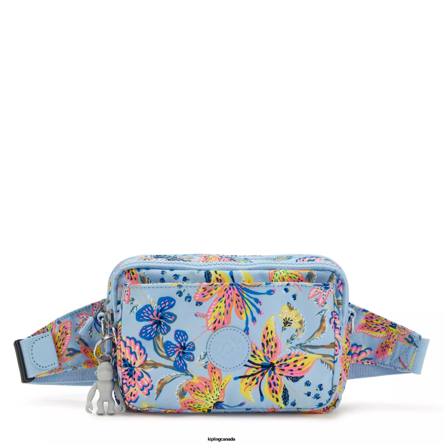Women Crossbody Bags Kipling Wild Flowers Abanu Multi Printed Convertible Crossbody Bag FHZD323 - Image 1