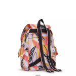 Women Fashion Backpacks Kipling Abstract Leave City Pack Printed Backpack FHZD339 - Image 5