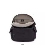 Women Fashion Backpacks Kipling Black Noir City Pack Backpack FHZD352 - Image 3