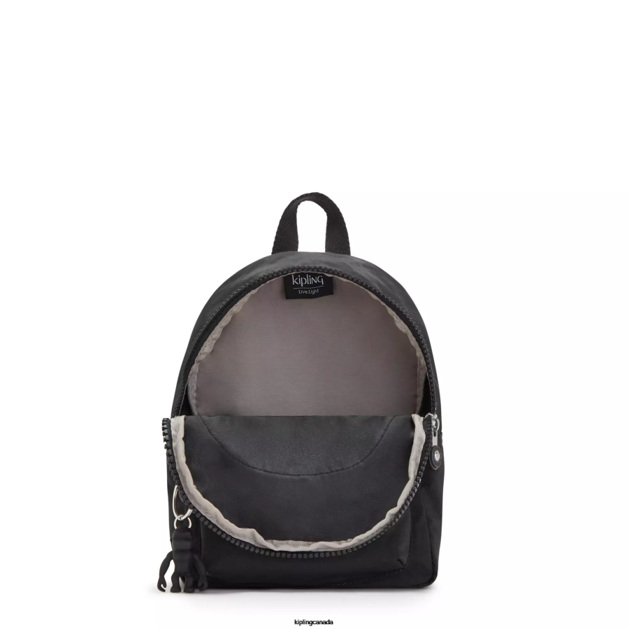 Women Fashion Backpacks Kipling Black Noir Curtis Compact Convertible Backpack FHZD398 - Image 3