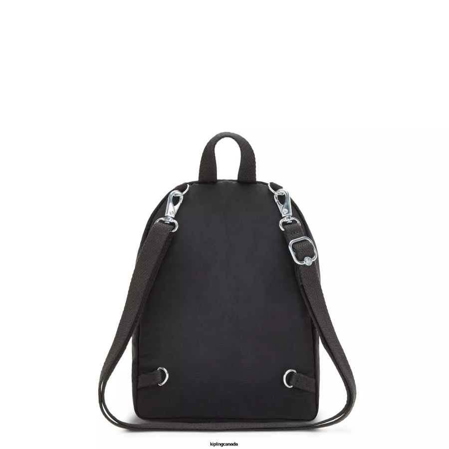 Women Fashion Backpacks Kipling Black Noir Curtis Compact Convertible Backpack FHZD398 - Image 4