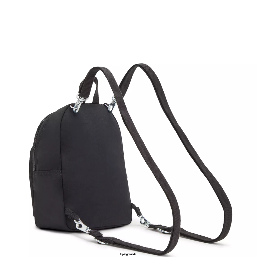 Women Fashion Backpacks Kipling Black Noir Curtis Compact Convertible Backpack FHZD398 - Image 5