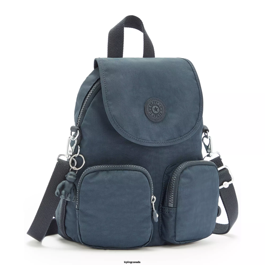 Women Fashion Backpacks Kipling Blue Bleu Firefly Up Convertible Backpack FHZD403 - Image 2
