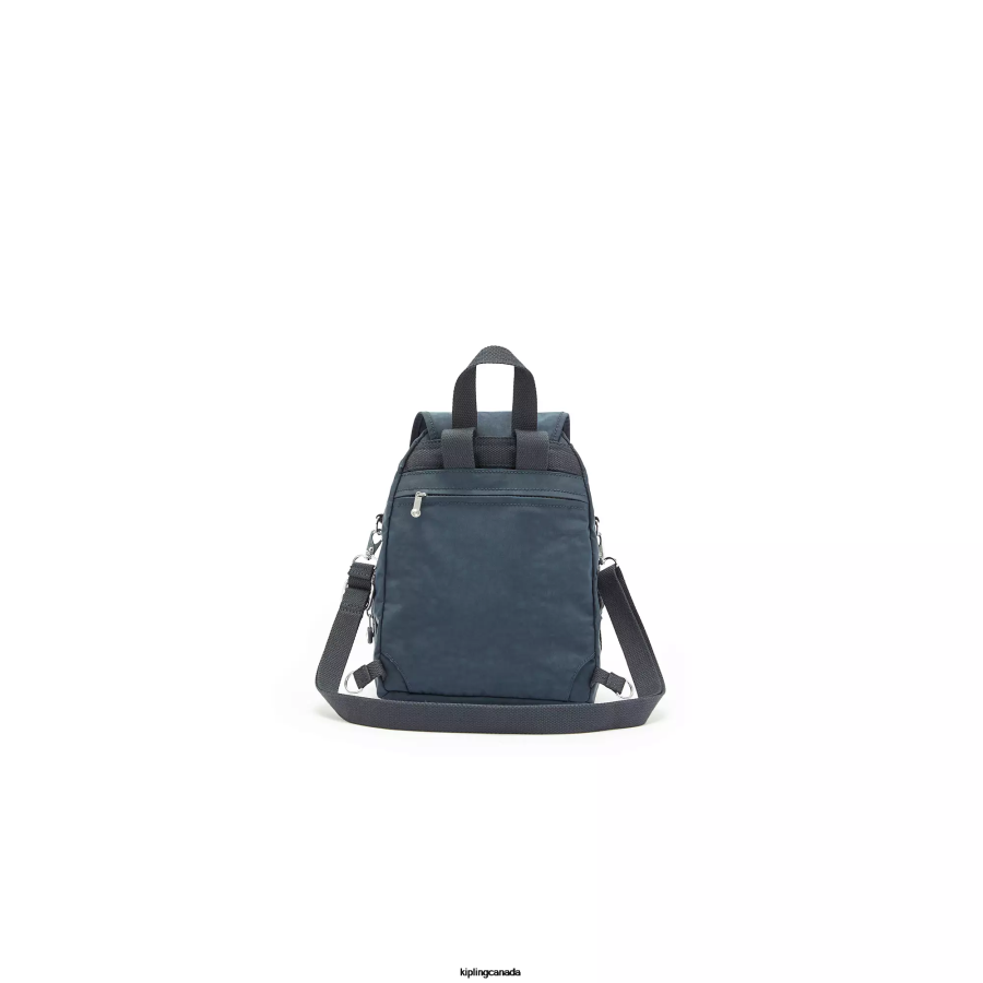 Women Fashion Backpacks Kipling Blue Bleu Firefly Up Convertible Backpack FHZD403 - Image 4