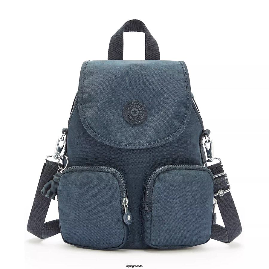 Women Fashion Backpacks Kipling Blue Bleu Firefly Up Convertible Backpack FHZD403 - Image 1