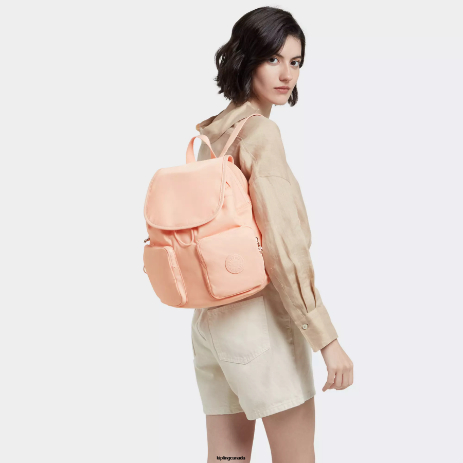 Women Fashion Backpacks Kipling Garden Rose New City Pack Backpack FHZD359 - Image 4
