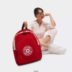 Women Fashion Backpacks Kipling Red Rouge Curtis Medium Backpack FHZD374 - Image 4