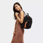 Women Fashion Backpacks Kipling Rose Black Delia Backpack FHZD424 - Image 4
