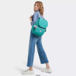Women Fashion Backpacks Kipling Surfer Green City Pack Backpack FHZD350 - Image 4