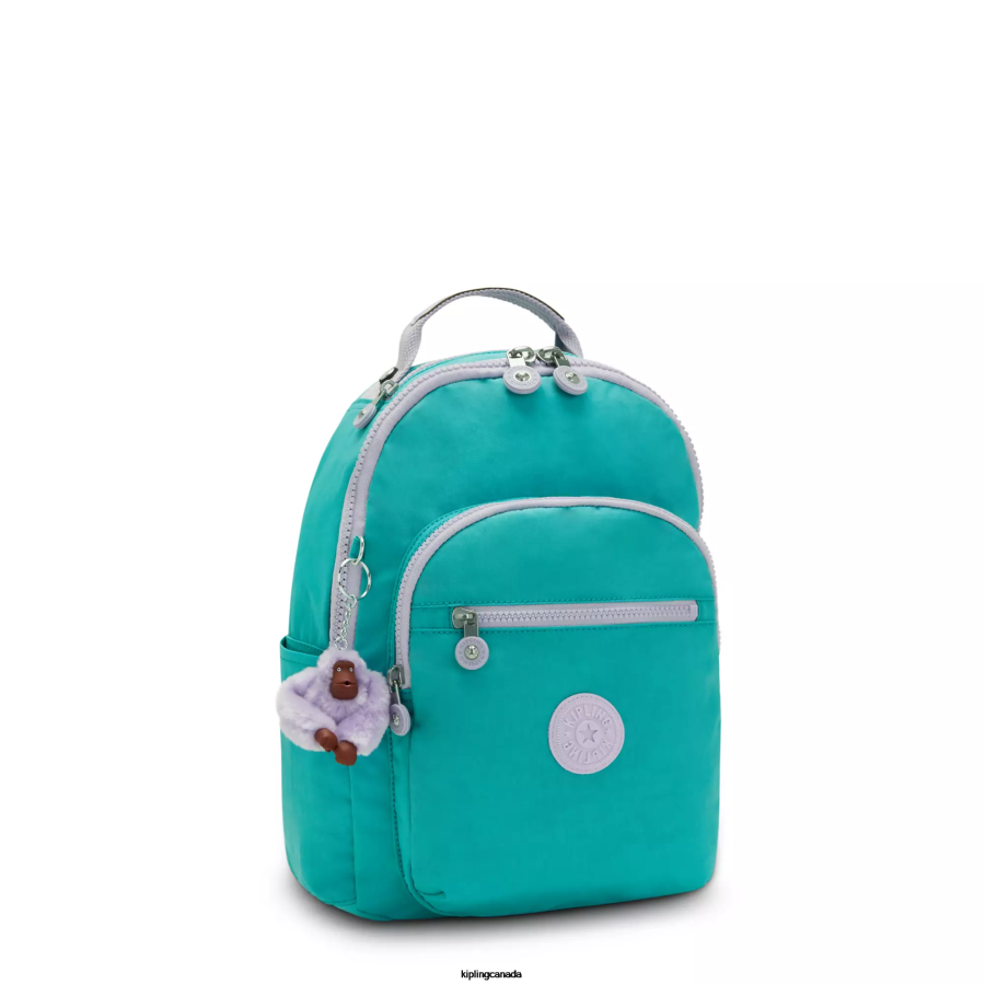 Women Fashion Backpacks Kipling Surfer Green Seoul Small Tablet Backpack FHZD342 - Image 2