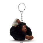 Women Keychains Kipling Black Tonal Mom And Baby Mom and Baby Sven Monkey Keychain FHZD688 - Image 2