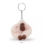 Women Keychains Kipling Primrose Pink Sven Small Monkey Keychain FHZD668