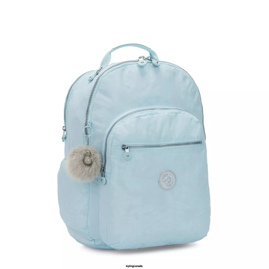 Women Laptop Backpacks Kipling Bridal Blue Seoul Extra Large 17" Laptop Backpack FHZD450 - Image 2