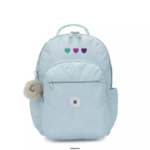 Women Laptop Backpacks Kipling Bridal Blue Seoul Extra Large 17" Laptop Backpack FHZD450 - Image 4
