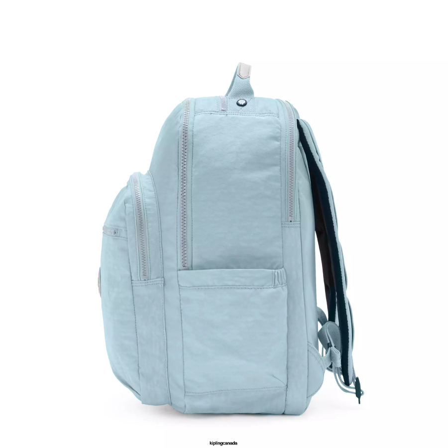 Women Laptop Backpacks Kipling Bridal Blue Seoul Extra Large 17" Laptop Backpack FHZD450 - Image 5