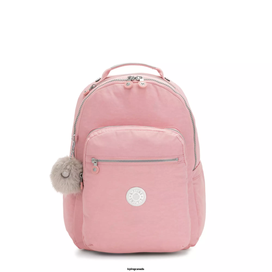 Women Laptop Backpacks Kipling Bridal Rose Seoul Large 15" Laptop Backpack FHZD432 - Image 1