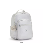 Women Laptop Backpacks Kipling Candy Metallic Seoul Large Metallic 15" Laptop Backpack FHZD458 - Image 2