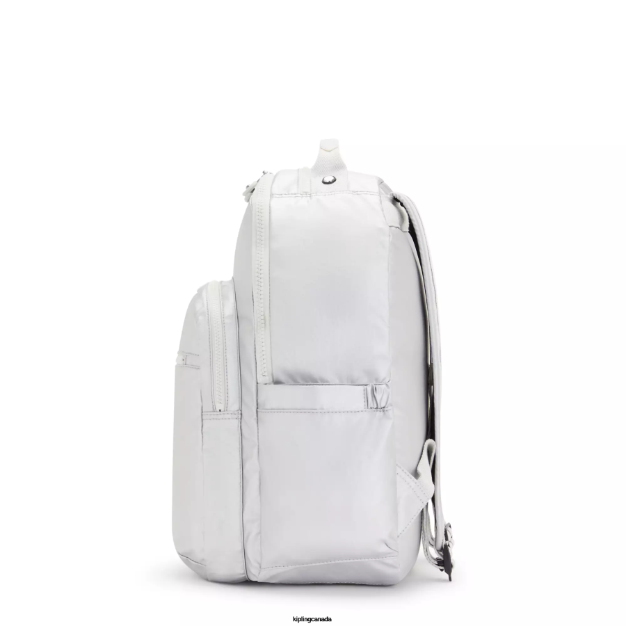 Women Laptop Backpacks Kipling Candy Metallic Seoul Large Metallic 15" Laptop Backpack FHZD458 - Image 5
