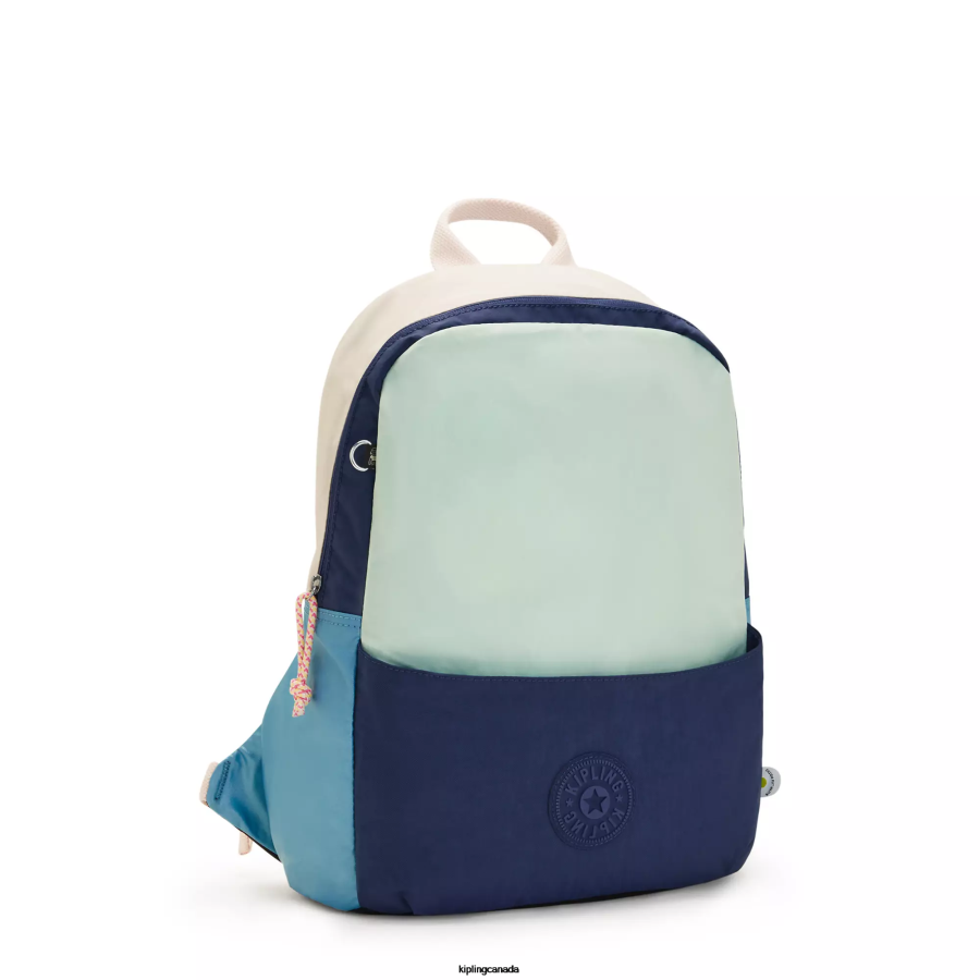 Women Laptop Backpacks Kipling Green Navy Sonnie 15" Laptop Backpack FHZD426 - Image 2