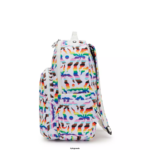 Women Laptop Backpacks Kipling Rainbow Palm Seoul Large Printed 15" Laptop Backpack FHZD345 - Image 5