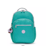 Women Laptop Backpacks Kipling Surfer Green Seoul Extra Large 17" Laptop Backpack FHZD449