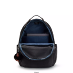 Women Laptop Backpacks Kipling True Black Tonal Seoul Large 15" Laptop Backpack FHZD476 - Image 2