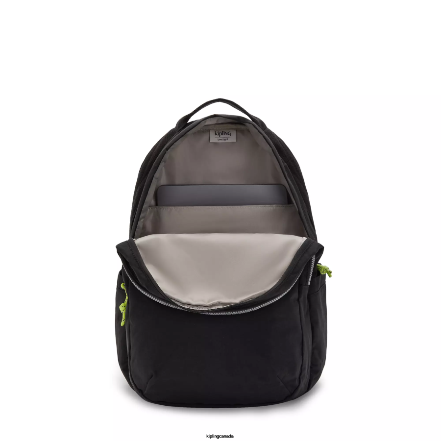 Women Laptop Backpacks Kipling Valley Black Xavi 15" Laptop Backpack FHZD483 - Image 3