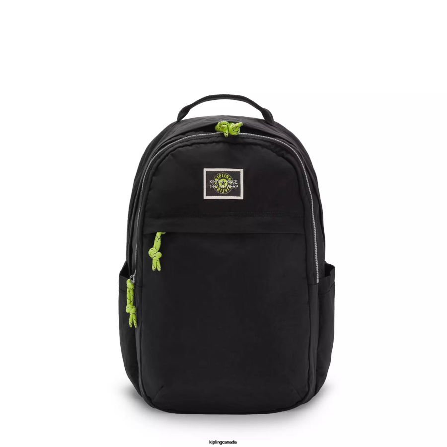Women Laptop Backpacks Kipling Valley Black Xavi 15" Laptop Backpack FHZD483 - Image 1