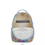 Women Laptop Backpacks Kipling Wild Flowers Seoul Large Printed 15" Laptop Backpack FHZD346 - Image 3