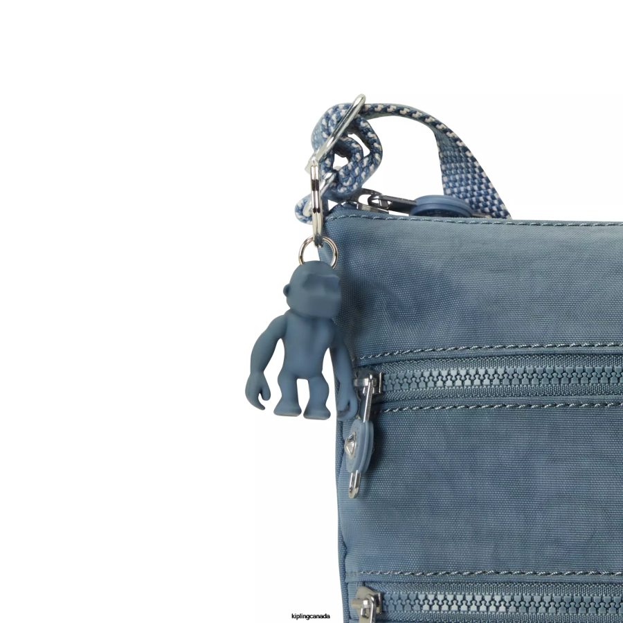 Women Mini Bags Kipling Brush Blue Keiko Crossbody Mini Bag FHZD84 - Image 5