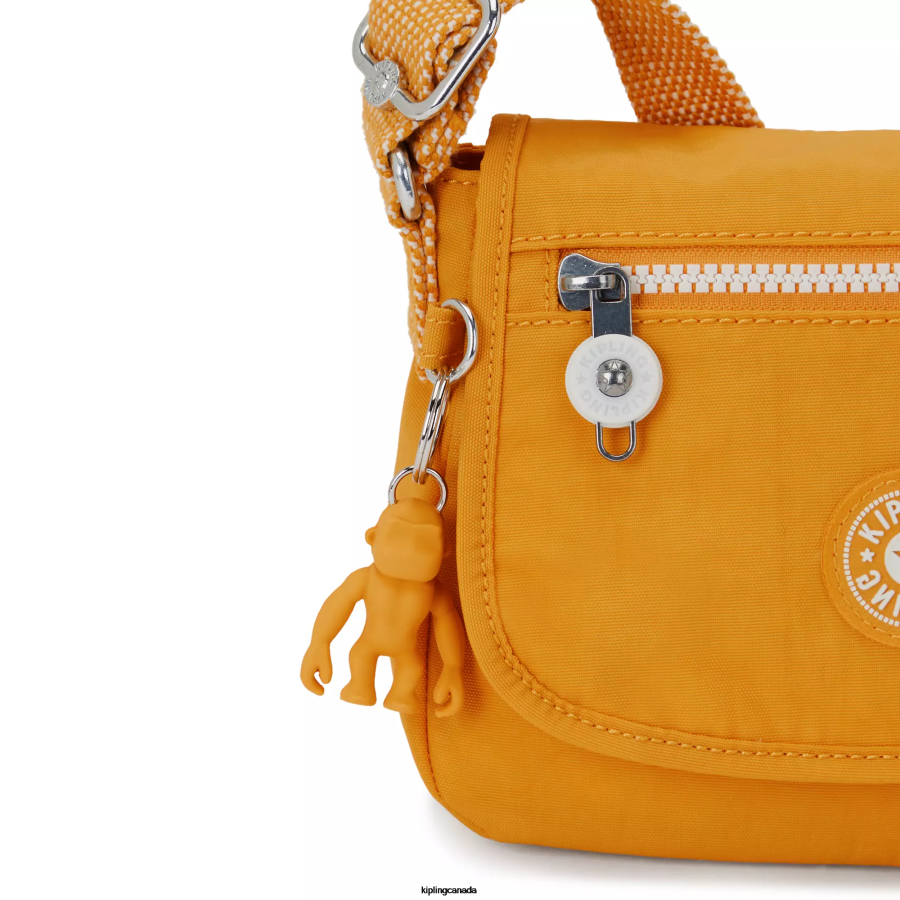 Women Mini Bags Kipling Rapid Yellow Sabian Crossbody Mini Bag FHZD197 - Image 5