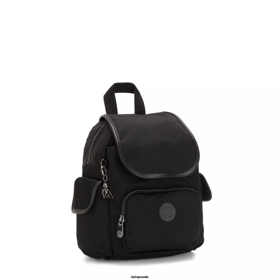 Women Mini Bags Kipling Rich Black City Pack Mini Backpack FHZD395 - Image 2