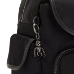Women Mini Bags Kipling Rich Black City Pack Mini Backpack FHZD395 - Image 5