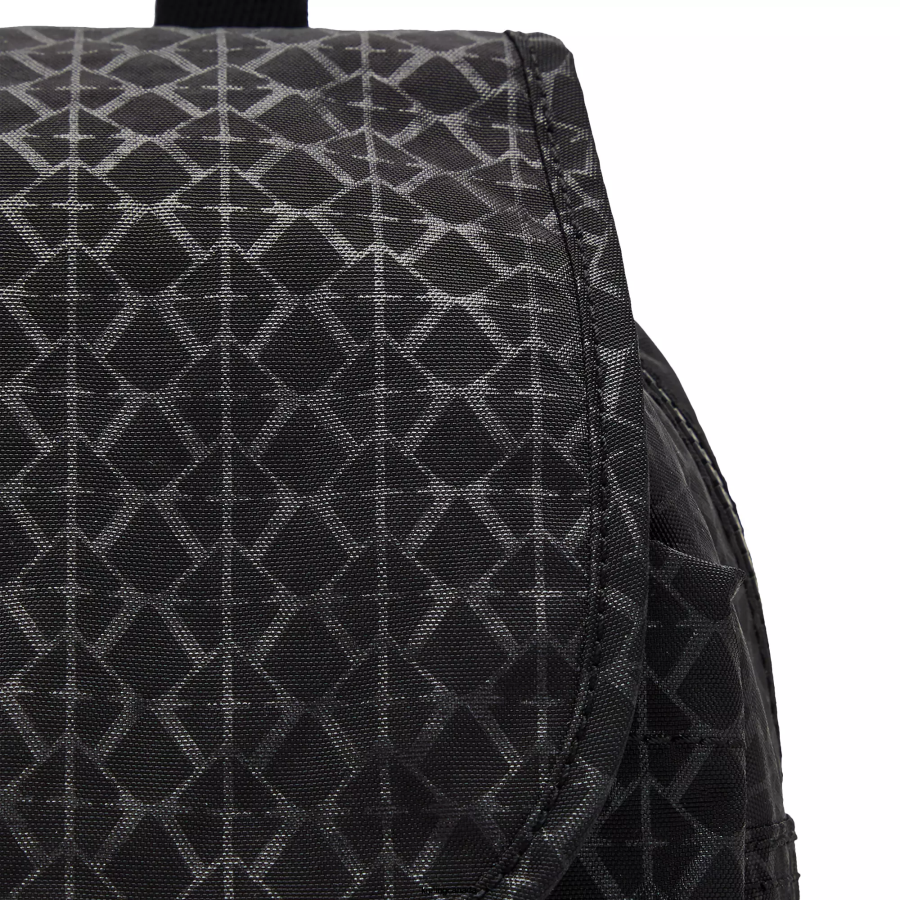 Women Mini Bags Kipling Signature Embossed City Pack Mini Printed Backpack FHZD396 - Image 5