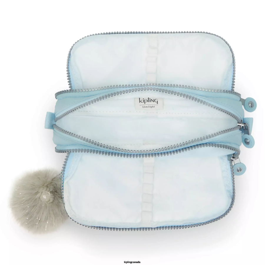 Women Pens & Pencil Cases Kipling Bridal Blue Gitroy Pencil Case FHZD580 - Image 3