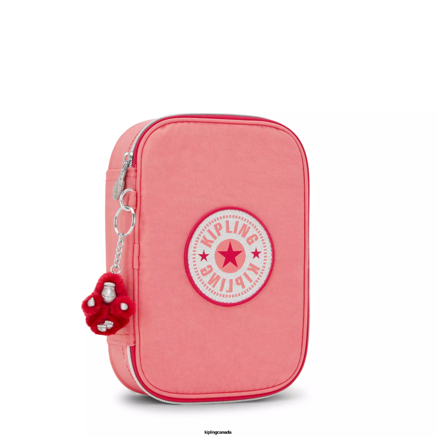 Women Pens & Pencil Cases Kipling Joyous Pink Fun 100 Pens Case FHZD626 - Image 2