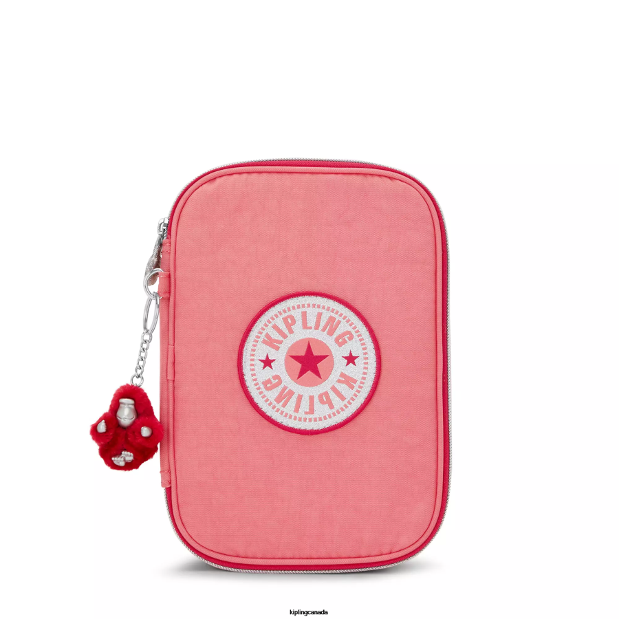 Women Pens & Pencil Cases Kipling Joyous Pink Fun 100 Pens Case FHZD626 - Image 1