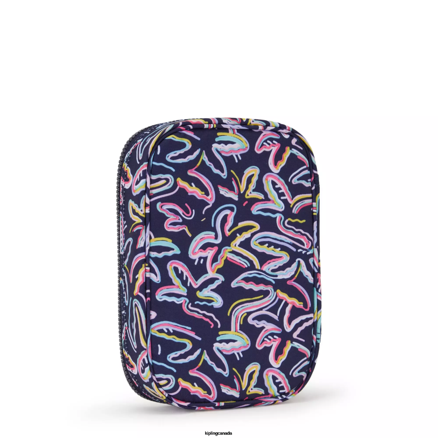 Women Pens & Pencil Cases Kipling Palm Fiesta Print 100 Pens Printed Case FHZD589 - Image 4
