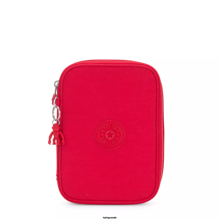 Women Pens & Pencil Cases Kipling Red Rouge 100 Pens Case FHZD575 - Image 1