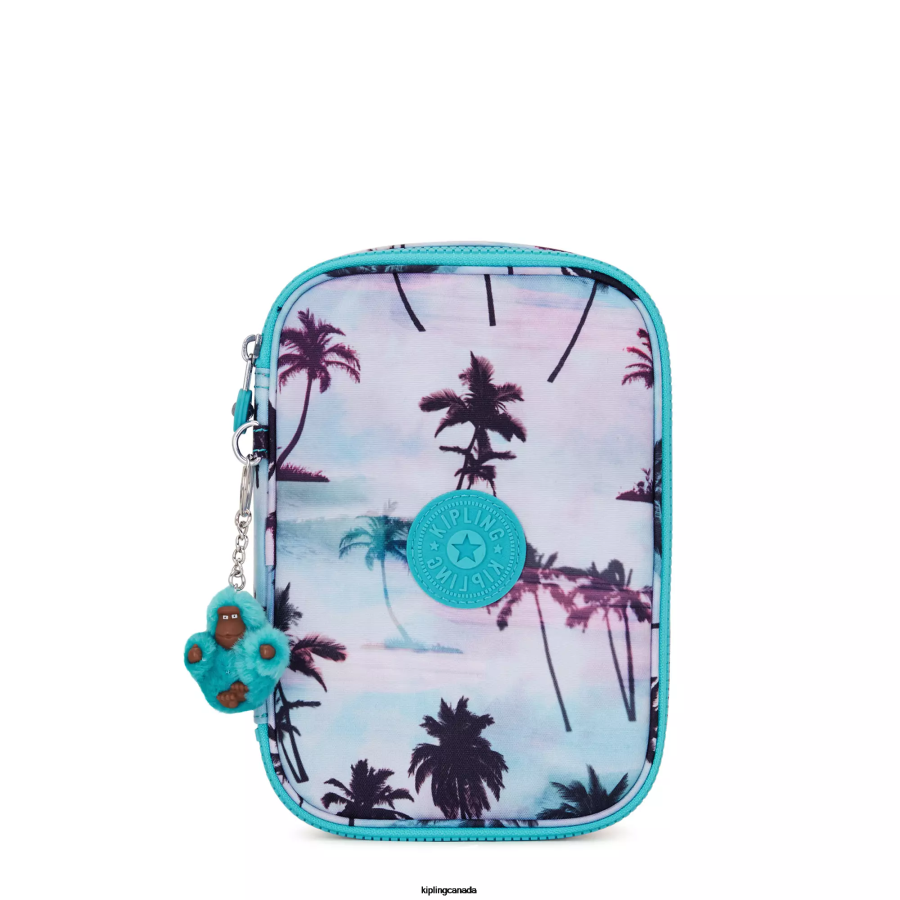 Women Pens & Pencil Cases Kipling Shadow Palm Print 100 Pens Printed Case FHZD588 - Image 1