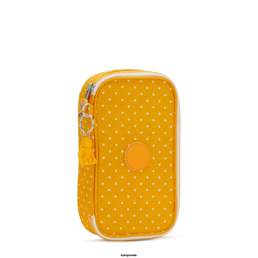 Women Pens & Pencil Cases Kipling Soft Dot Yellow 50 Pens Printed Case FHZD594 - Image 2