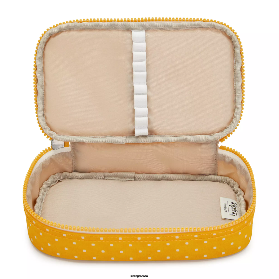 Women Pens & Pencil Cases Kipling Soft Dot Yellow 50 Pens Printed Case FHZD594 - Image 3