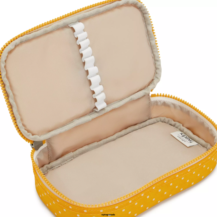 Women Pens & Pencil Cases Kipling Soft Dot Yellow 50 Pens Printed Case FHZD594 - Image 5