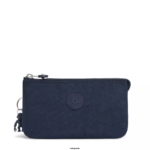 Women Pouches Kipling Blue Bleu Creativity Large Pouch FHZD536