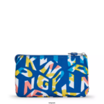 Women Pouches Kipling Neon Creativity Large Printed Pouch FHZD305 - Image 4