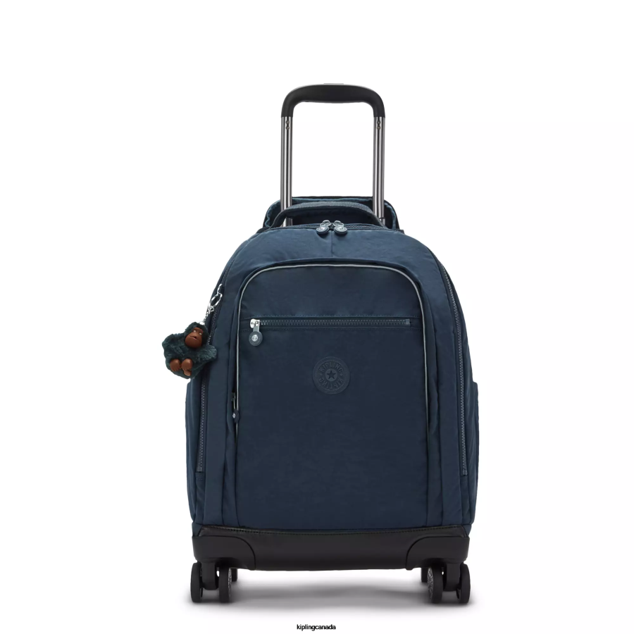 Women Rolling Backpacks Kipling True Blue Tonal New Zea 15" Laptop Rolling Backpack FHZD480 - Image 1